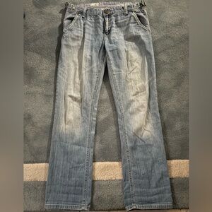 GAP Blue Flare & Wide Leg Jeans with Vintage Distressing